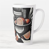 幾何学陶器 カフェラテマグ (右)
