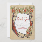 幾何学革&スエードテクスチャアートありがとうございました 招待状 (正面)