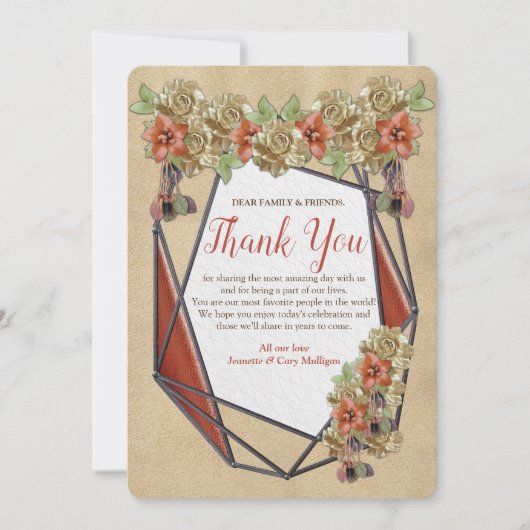 幾何学革&スエードテクスチャアートありがとうございました 招待状 (正面)