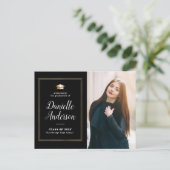 幾何学額卒業発表はがき ポストカード (スタンド正面)