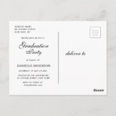 幾何学額卒業発表はがき ポストカード (裏面)