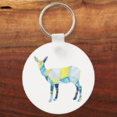 幾何学鹿動物 キーホルダー (正面)