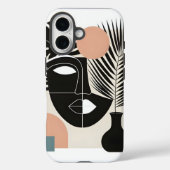 幾何学黒人女性 Case-Mate iPhoneケース (裏面)