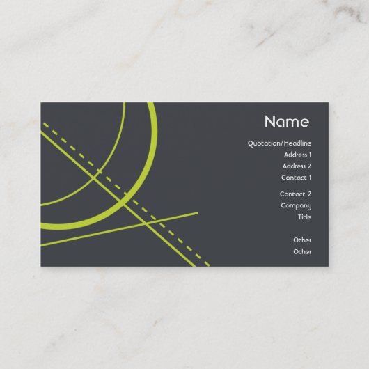 幾何学-ビジネス 名刺 (正面)