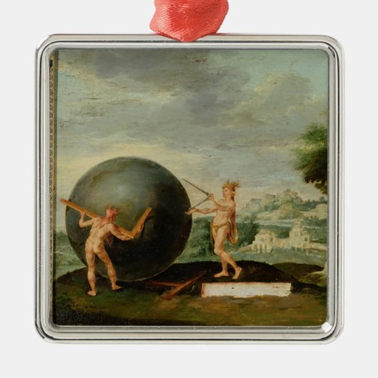 幾何学 メタルオーナメント (正面)