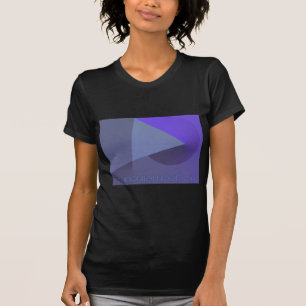 幾何学?抽象芸術女性黒T Tシャツ