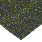 幾何対称のアボカドグリーンマンダラ ロングテーブルランナー (コーナー)