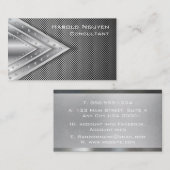 幾何工業用金属ステンレス鋼 名刺 (正面/裏面)