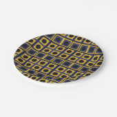 幾何平モダン方円 ペーパープレート (アングル)