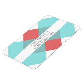 幾何座標系を保存する日付マグネットティール（緑がかった色）赤 マグネット (左側)