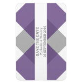 [幾何座標系] [日付を保存] [マグネット] [紫グレー] マグネット (縦)