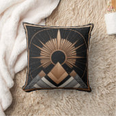 幾何弾性ポリエステル クッション (ブランケット)