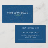 幾何形状エレガントクラシックblue architect 名刺 (正面/裏面)