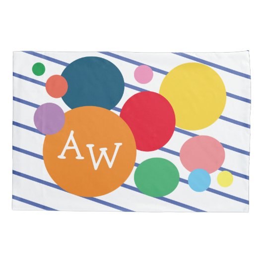 幾何形状カラフル子の部屋の装飾 枕カバー (裏面)