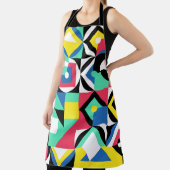 幾何形状カラフル装飾オーナメント エプロン (インサイチュ)