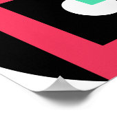 幾何形状カラフル装飾オーナメント ポスター (角)