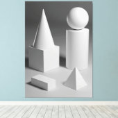 幾何形状シェーディング キャンバスプリント (インサイチュ (ウッドフロア))