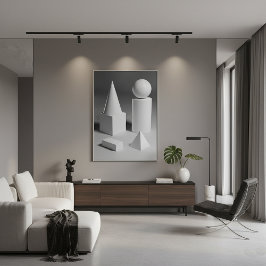 幾何形状シェーディング ポスター