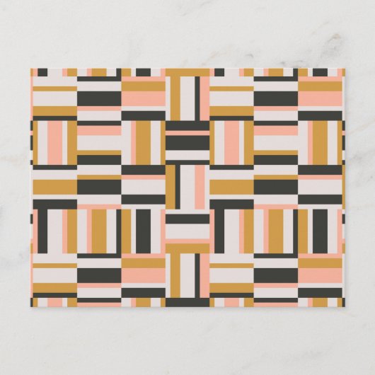 幾何形状パターン シーズンポストカード (正面)