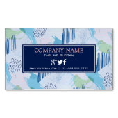 幾何形状パターン マグネット名刺 (正面)