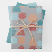 幾何形状パターン ラッピングペーパーシート (インサイチュ)