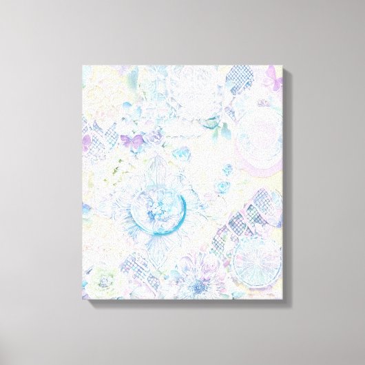 幾何形状モダンアカラフル包まれたートカンバ キャンバスプリント (正面)