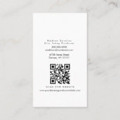 幾何形状モダンホログラム音楽制作者 名刺 (裏面)