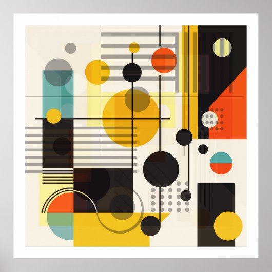 幾何形状合成2ポスター ポスター (正面)