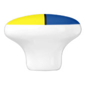 幾何形状抽象芸術モダンアートパターン セラミックノブ (側面)