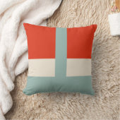 幾何形状抽象芸術赤い灰色 クッション (ブランケット)