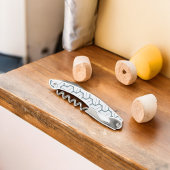 幾何形状継ぎ目のないパターン ソムリエナイフ