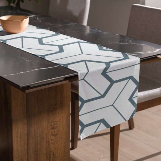 幾何形状継ぎ目のないパターン ロングテーブルランナー