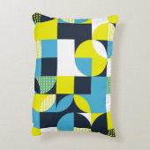 幾何形状、カラフル抽象芸術背景。 アクセントクッション (裏面(縦))