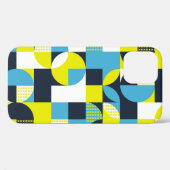 幾何形状、カラフル抽象芸術背景。 Case-Mate iPhoneケース (裏面 (横))