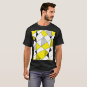 幾何形状:ミニマルなシームレスパターン。 Tシャツ (正面フル)