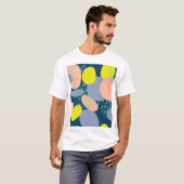 幾何形状:メカラフルンフィススタイル Tシャツ (正面フル)