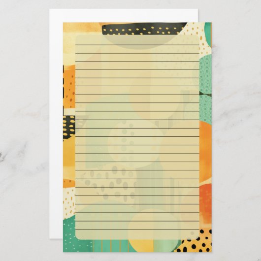 幾何形状 便箋 (正面/裏面)