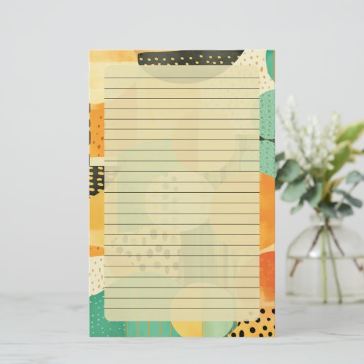 幾何形状 便箋 (スタンド正面)