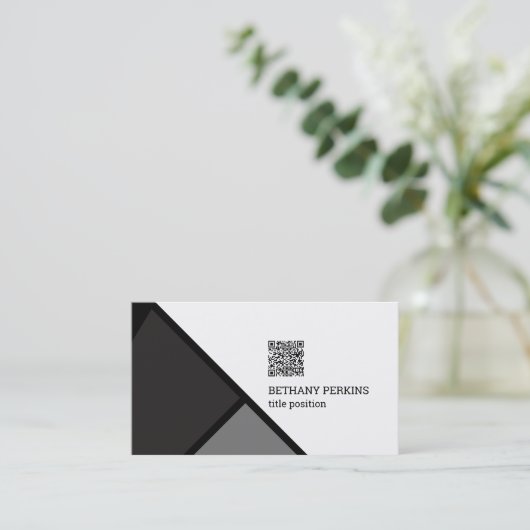 幾何形状 名刺 (スタンド正面)