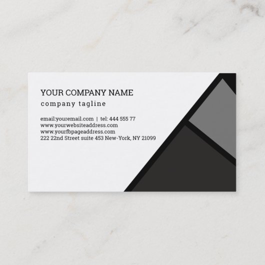 幾何形状 名刺 (裏面)