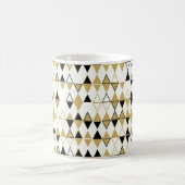 幾何抽象芸術の継ぎ目のないカラーシャ コーヒーマグカップ (中央)