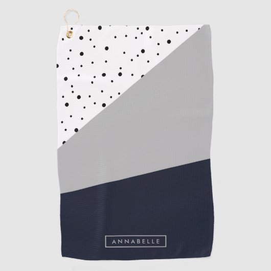 幾何抽象芸術 ゴルフタオル (正面)