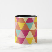 幾何数々の図形のポリゴン色の三角形 マグカップ (中央)