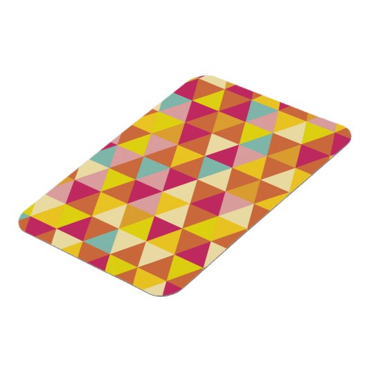 幾何数々の図形のポリゴン色の三角形 マグネット (左側)