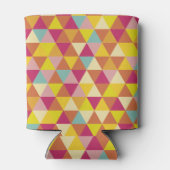 幾何数々の図形のポリゴン色の三角形 缶クーラー (裏面)