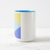 幾何数々の色の芸術 ツートーンマグカップ (中央)