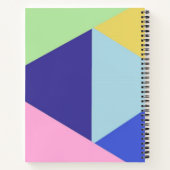 幾何数々の色の芸術 ノートブック (裏面)