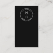 幾何文ミニマル字ロゴ 名刺 (裏面)