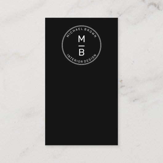 幾何文ミニマル字ロゴ 名刺 (裏面)