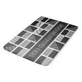 幾何方形カスタムモノグラムバスマット バスマット (アングル)